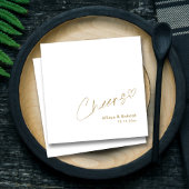 Serviette En Papier Courrier à la main : Mariage élégant