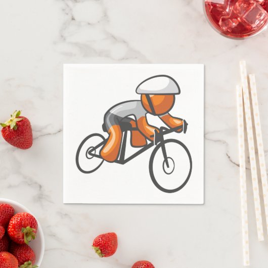 Serviette En Papier Cours à vélo Orange Racer Papier Serviettes (En situation)