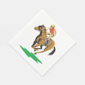 Serviette En Papier Course à cheval (Coin)