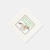 Serviette En Papier Course de jockey hippique du groupe Derby (Coin)