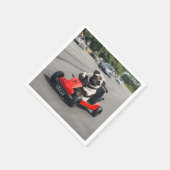 Serviette En Papier Course de karting de Pug (Coin)