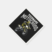 Serviette En Papier Course Motocross Dirt Bike Rider personnalisée (Coin)