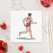 Serviette En Papier Course Walker Athlète Sports Runner en mouvement (En situation)