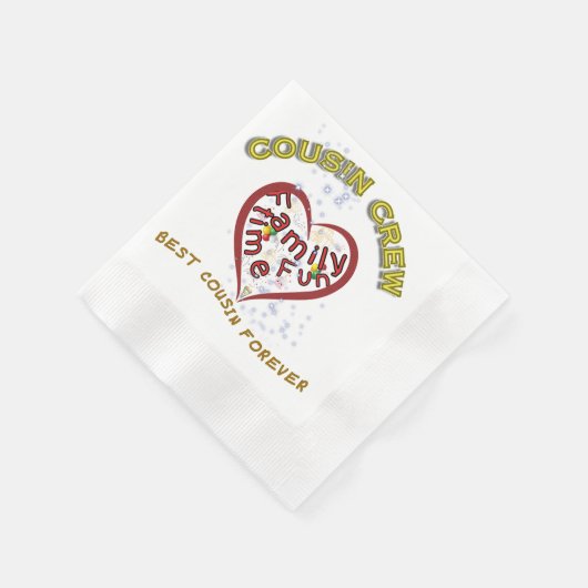 Serviette En Papier Cousin Crew Celebration (Coin)