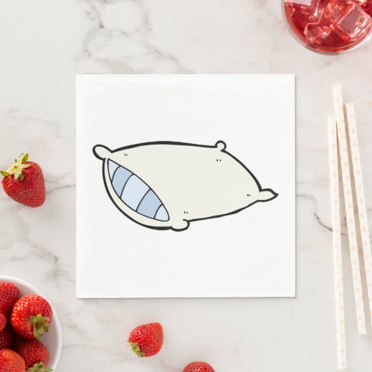 Serviette En Papier Coussin de dessin animé avec géant (En situation)