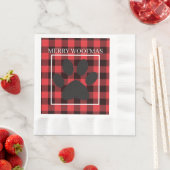 Serviette En Papier Coussin WoofmasThrow (En situation)