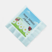 Serviette En Papier Coute Polka point Ladybug Daisy Flower fête d'anni (Coin)