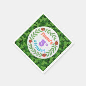 Serviette En Papier Coutume Ladybug & Leaf 5e anniversaire (Coin)