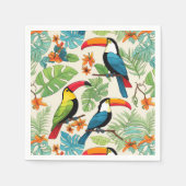 Serviette En Papier Couvert de Toucan Tropical (Devant)