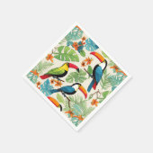 Serviette En Papier Couvert de Toucan Tropical (Coin)