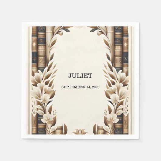 Serviette En Papier Couverture de la soirée de douche de bride du club (Devant)