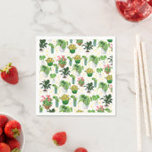Serviette En Papier Couverture de plantes en pot fantaisistes (En situation)