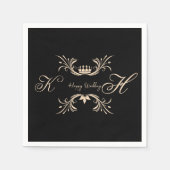 Serviette En Papier Couvre chocolat fiançailles et mariage (Devant)