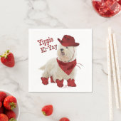 Serviette En Papier Cow-boy en bottes (En situation)