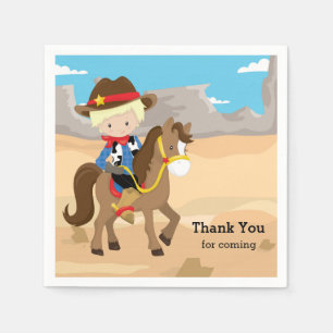 Serviette En Papier Cowboy