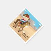 Serviette En Papier Cowboy (Coin)
