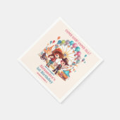 Serviette En Papier Cowboy Carnival Circus Show Anniversaire (Coin)