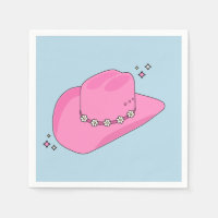Cowboy Casquette Preppy Rose Et Bleu