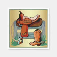 Cowboy de l'Ouest Champion Papa Saddle Boots corde