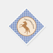 Serviette En Papier Cowboy Horse Pony Cute 1er Anniversaire Thème de f (Coin)