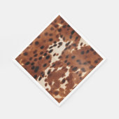 Serviette En Papier Cowboy noir Brown occidental (Coin)