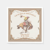 Serviette En Papier Cowboy Occidental Bronco Indomptable 2 (Devant)