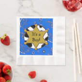 Serviette En Papier Cowboy Sheriff Badge Baby shower serviettes (En situation)