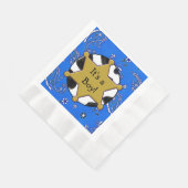 Serviette En Papier Cowboy Sheriff Badge Baby shower serviettes (Coin)