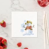 Serviette En Papier Cowboy Snowman Papier Napkin (En situation)