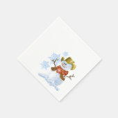 Serviette En Papier Cowboy Snowman Papier Napkin (Coin)