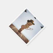 Serviette En Papier Cowboy Sur Son Chemin Baby shower Napkins (Coin)