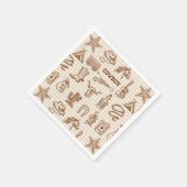 Serviette En Papier Cowboy Western Anniversaire Party (Coin)