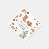Serviette En Papier Cowboy Western Premier Rodéo fête d'anniversaire (Coin)