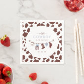 Serviette En Papier Cowboy Wild West Rodeo Western Boy Baby shower (En situation)