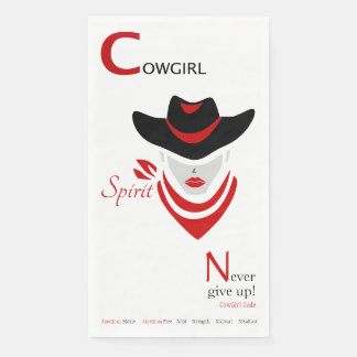 Serviette En Papier Cowgirl Spirit Papier Serviettes d'hôtes