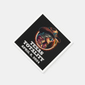 Serviette En Papier Cowgirl Total Solar Eclipse 4.08.2024 Texas (Coin)