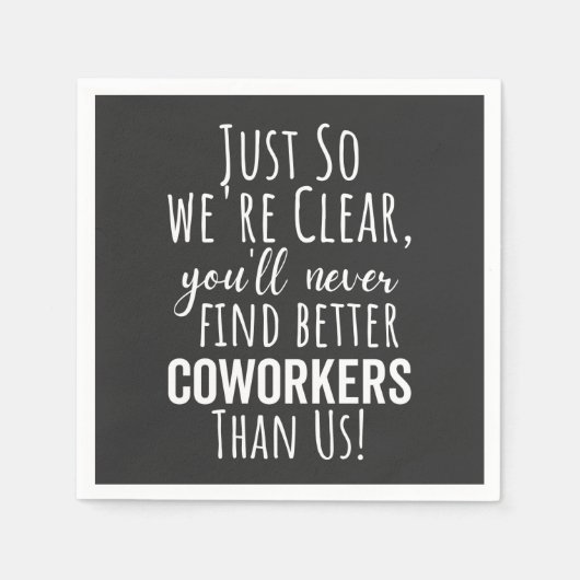 Serviette En Papier Coworker | Moving | Leaving (Devant)