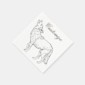 Serviette En Papier Coyote Howling Thunder_Cove (Coin)