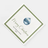 Serviette En Papier Cozy Bohemian Winter Scene Christmas Party Napkins (Coin)