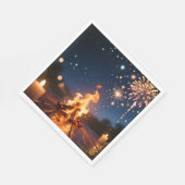 Serviette En Papier Cozy Bonfire Party Napkins 🔥 (Coin)