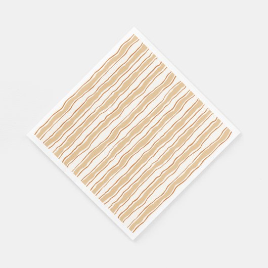 Serviette En Papier Cozy Fall Baby Shower | Neutral Cream & orange (Coin)