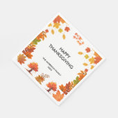Serviette En Papier Cozy Fall Thanksgiving Dinner Party (Coin)