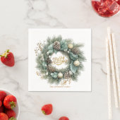 Serviette En Papier Cozy Merry Christmas Winter (En situation)