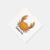 Serviette En Papier Crab orange (Coin)
