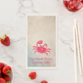 Serviette En Papier Crabby Crab Design Serviette d'hôte (En situation)