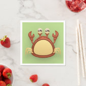 Serviette En Papier Crabe (En situation)