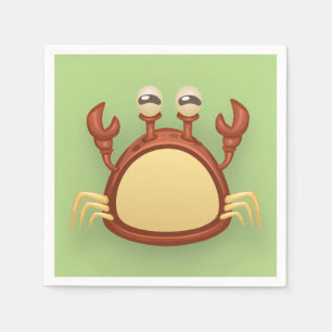 Serviette En Papier Crabe