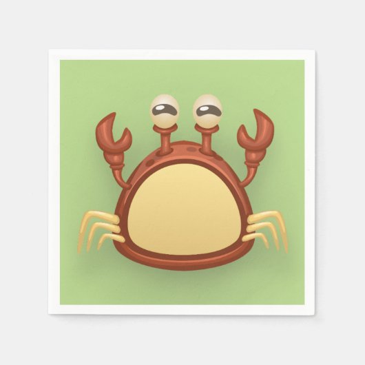 Serviette En Papier Crabe (Devant)