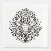 Serviette En Papier Crabe (Devant)