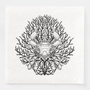 Serviette En Papier Crabe